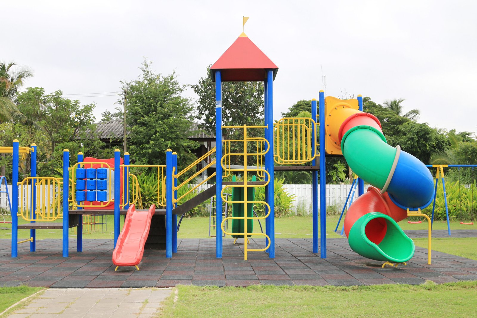 Children's playground at park